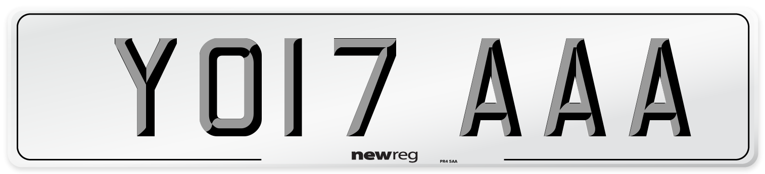 YO17 AAA Number Plate from New Reg
